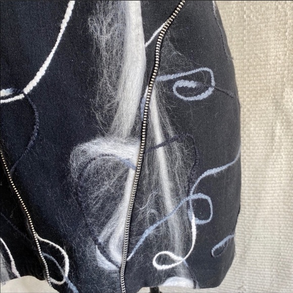 Anthropologie S Textured Swirl Art Punk Mini Dress - Picture 5 of 8